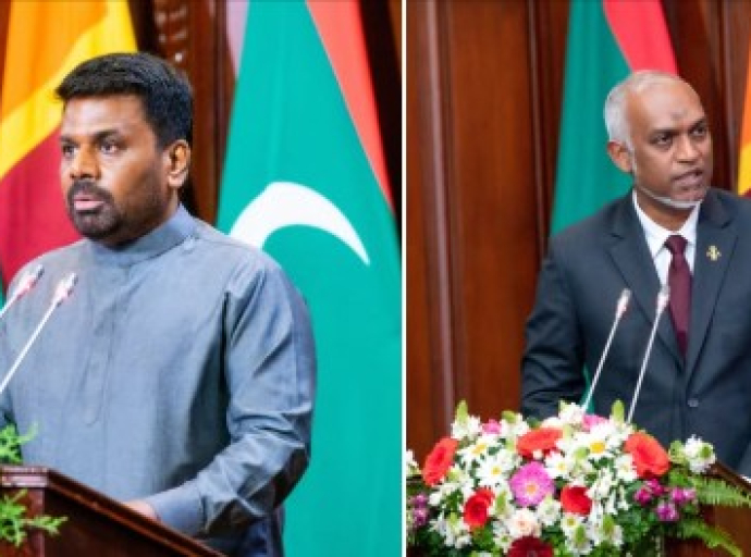 இலங்கை - மாலைதீவு ஜனாதிபதிகள் பங்கேற்ற கூட்டு ஊடக சந்திப்பு 